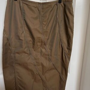 Lafayette 148 Elegant army green skirt